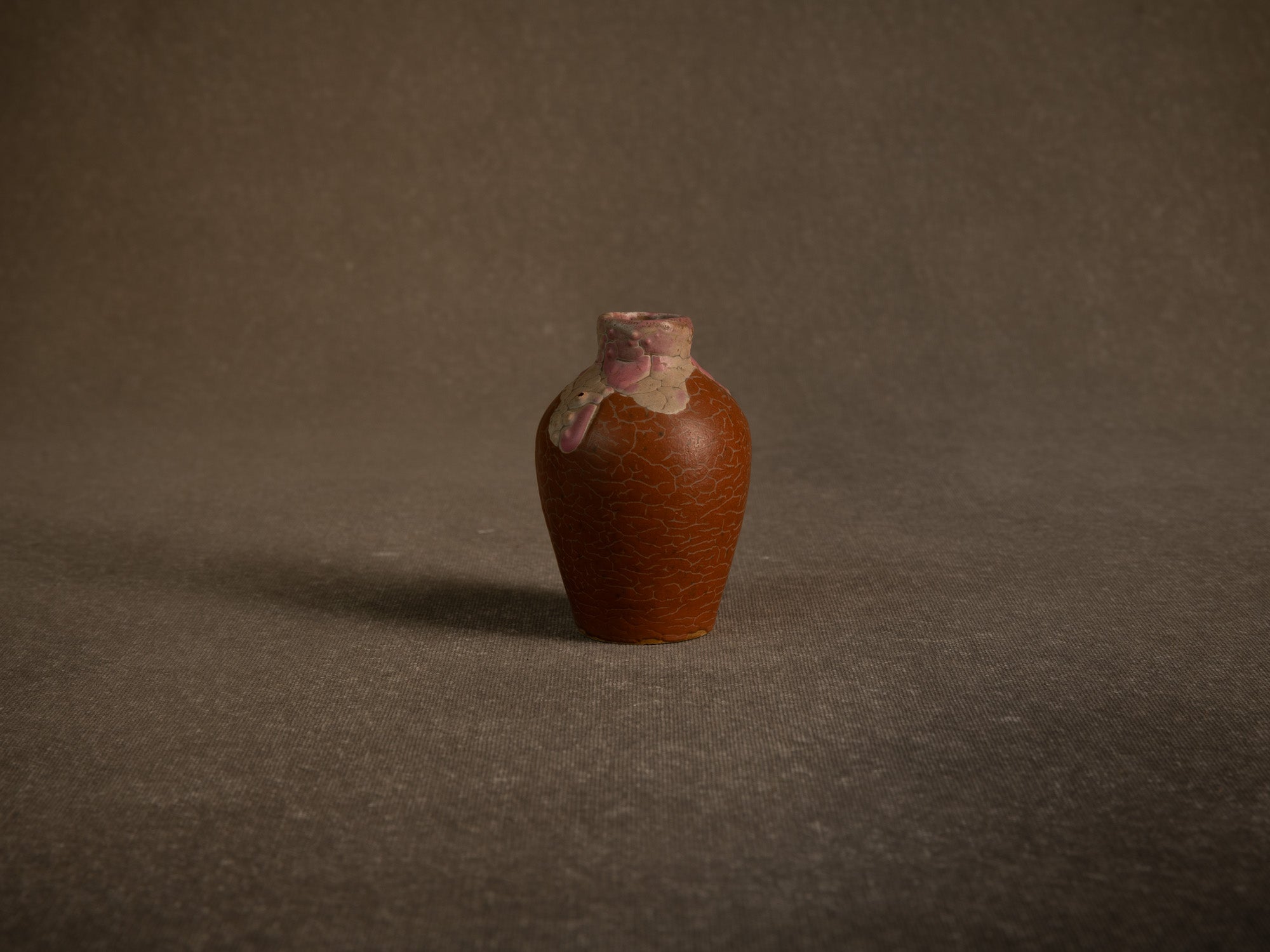 Cha‑ire, pot à poussière de thé en grès de l'École de Carriès, France (vers 1900-20)..Chaire, Carriès School stoneware tea dust pot / tea caddy, France (circa 1900-20)