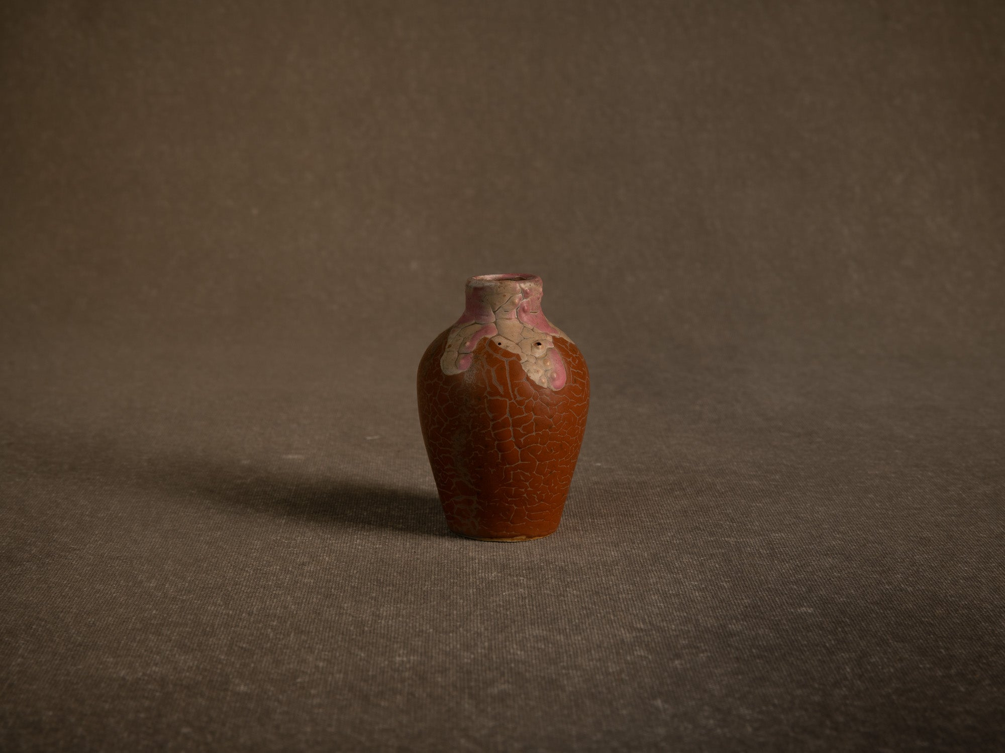 Cha‑ire, pot à poussière de thé en grès de l'École de Carriès, France (vers 1900-20)..Chaire, Carriès School stoneware tea dust pot / tea caddy, France (circa 1900-20)