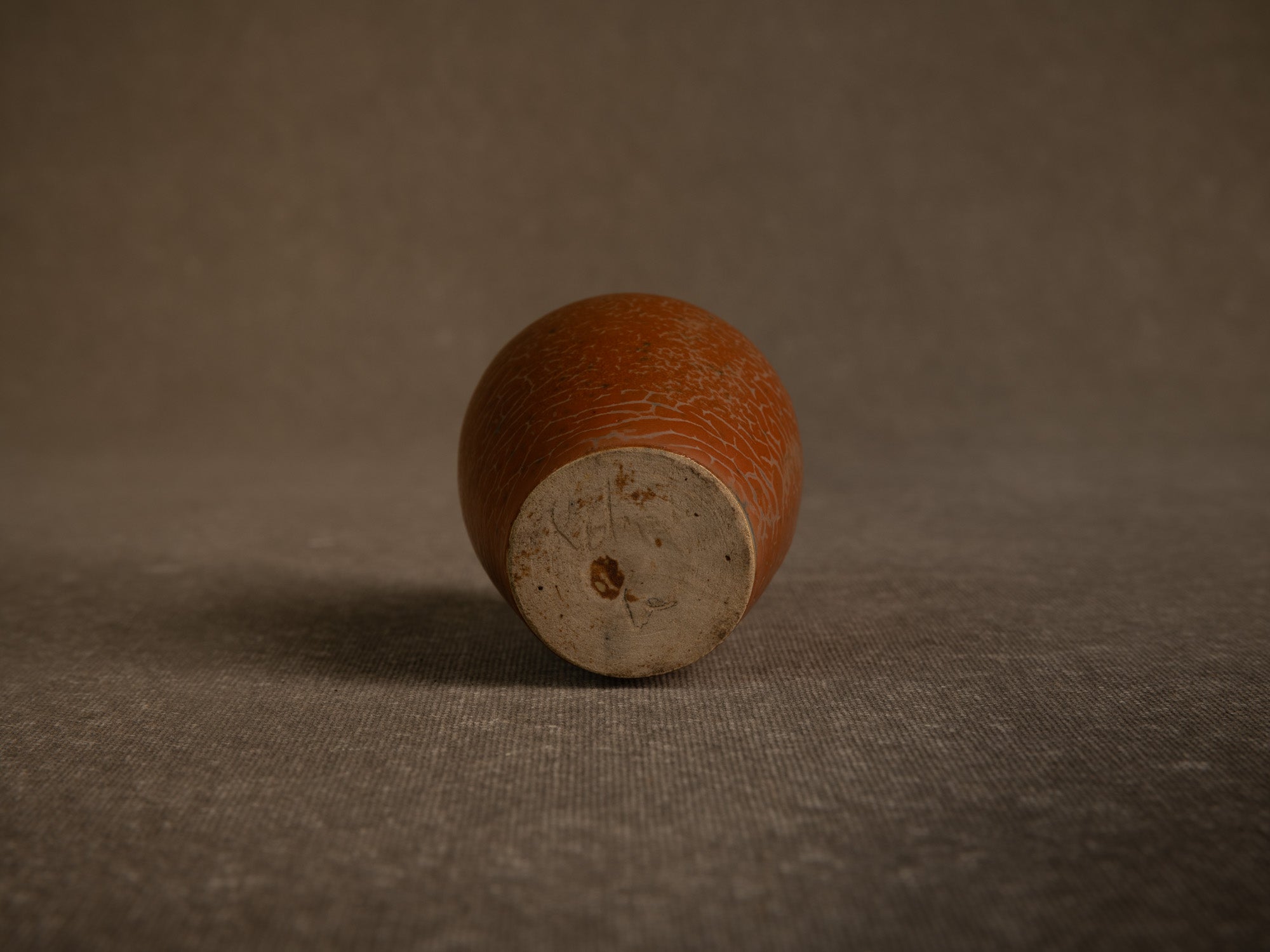 Cha‑ire, pot à poussière de thé en grès de l'École de Carriès, France (vers 1900-20)..Chaire, Carriès School stoneware tea dust pot / tea caddy, France (circa 1900-20)