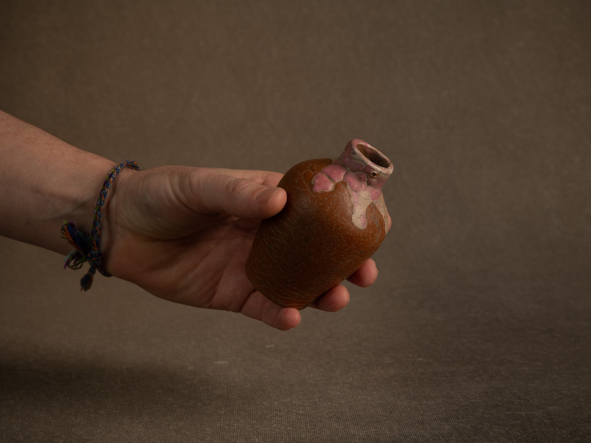 Cha‑ire, pot à poussière de thé en grès de l'École de Carriès, France (vers 1900-20)..Chaire, Carriès School stoneware tea dust pot / tea caddy, France (circa 1900-20)