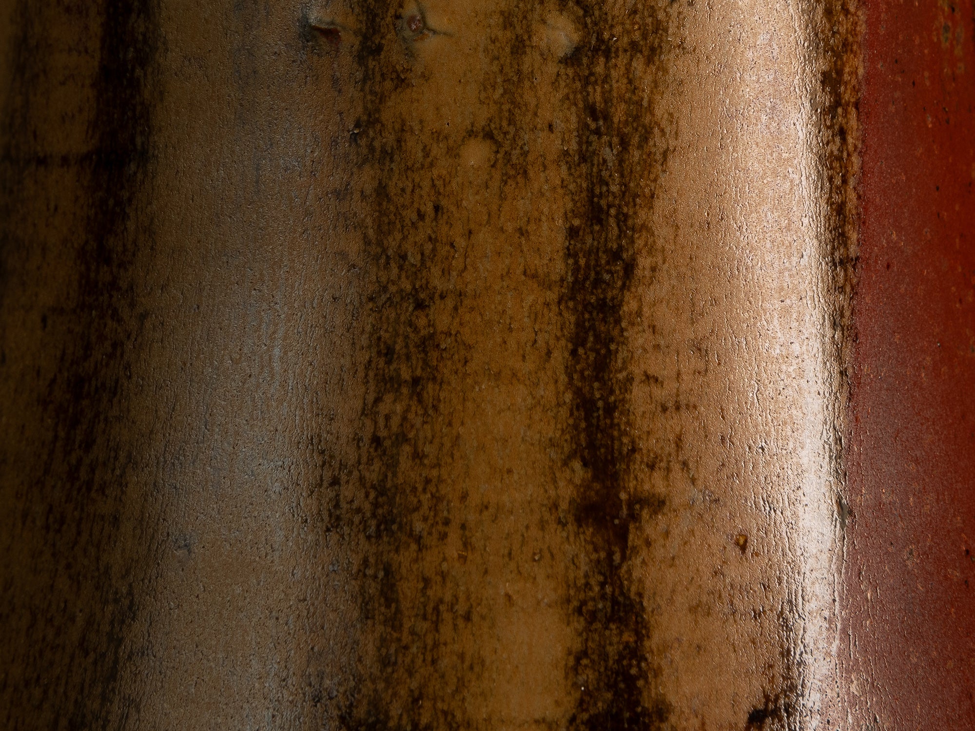 Important vase en grès tenmoku de Patrice Rouby à Souspierre, France (1978)..Important tenmoku stoneware vase by Patrice Rouby in Souspierre, France (1978)