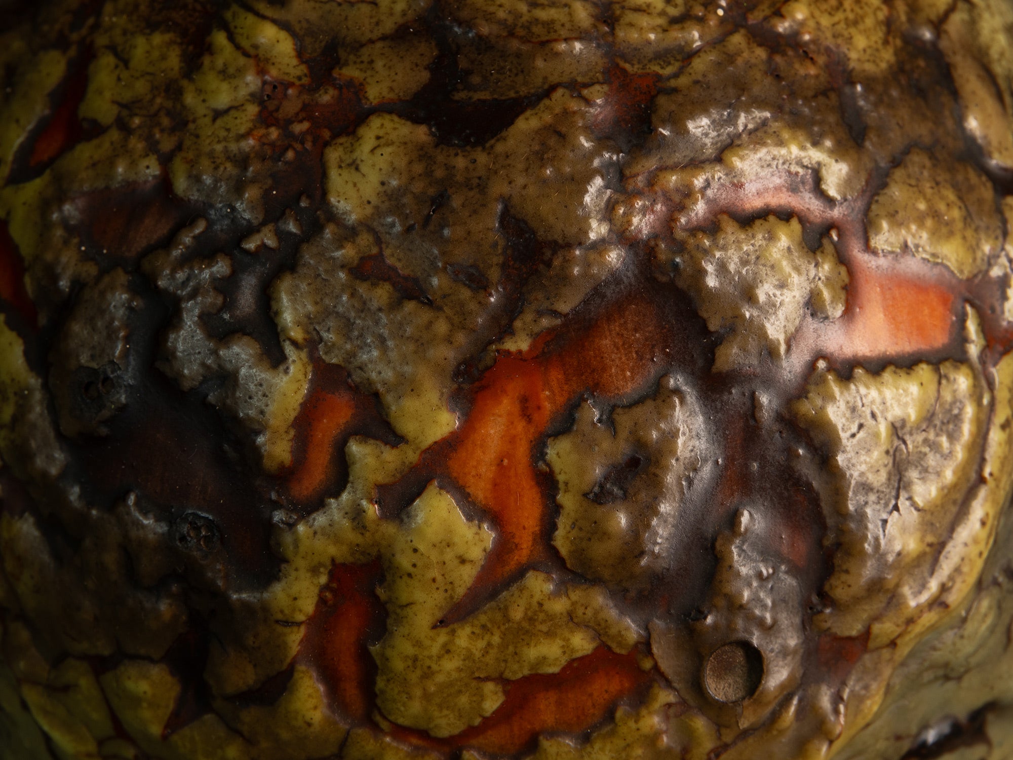 Rare vase en grès monté en lampe, Louis Dage à Antony, France (vers 1925-30)..Rare stoneware Louis Dage vase mounted in lamp, France (circa 1925-30)