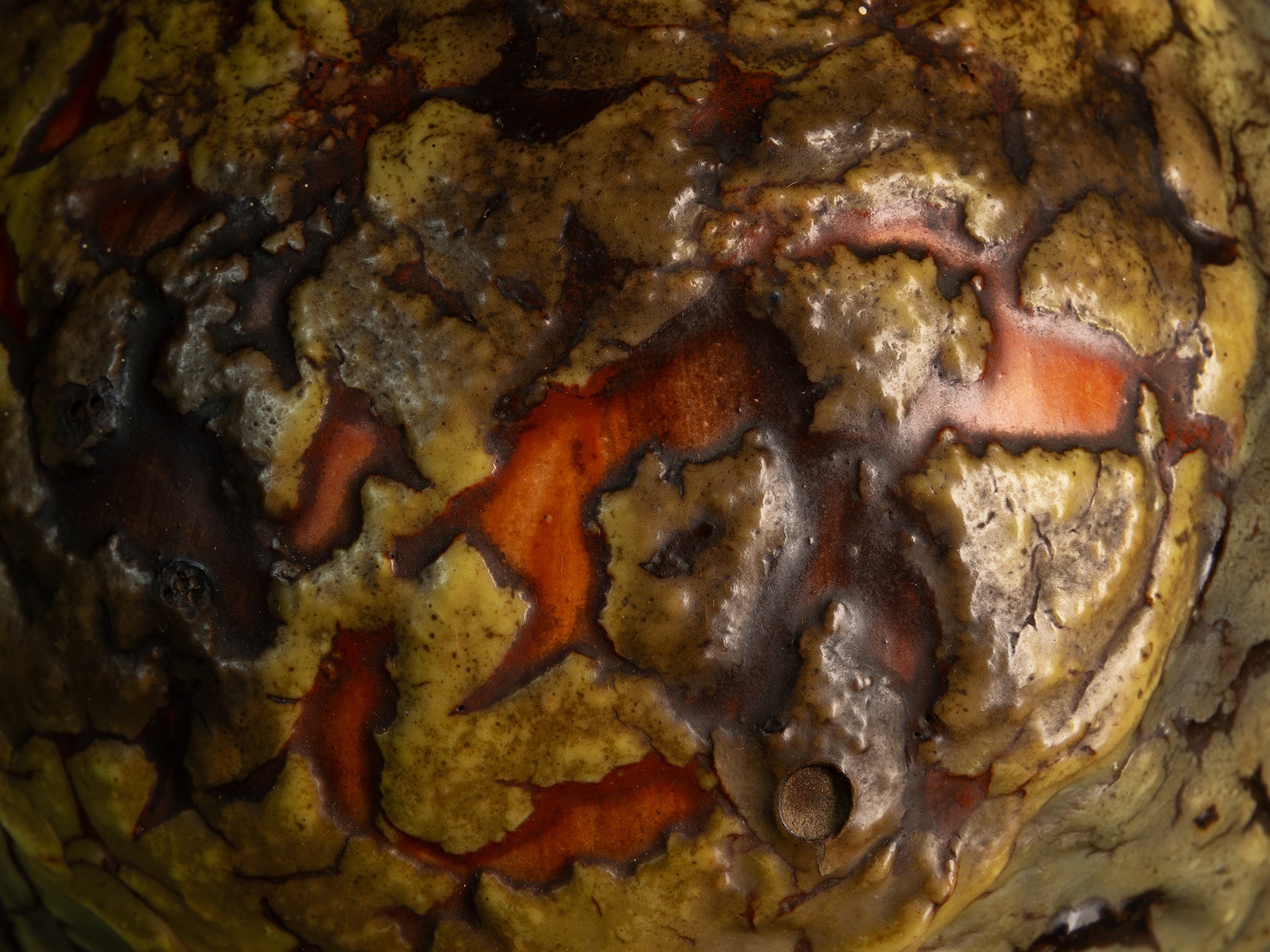 Rare vase en grès monté en lampe, Louis Dage à Antony, France (vers 1925-30)..Rare stoneware Louis Dage vase mounted in lamp, France (circa 1925-30)