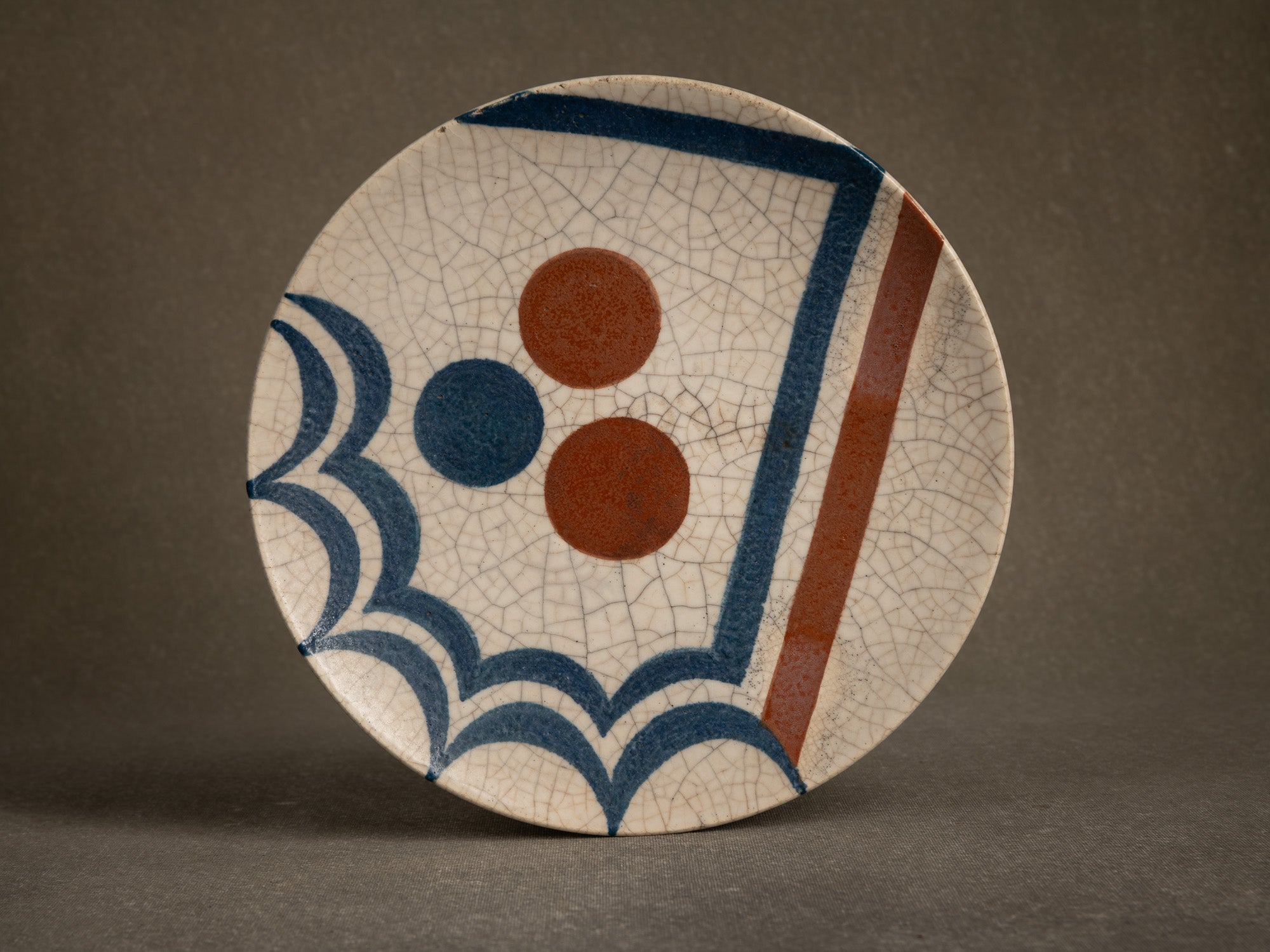 Coupe murale constructiviste par Claude Lévy pour Primavera, France (vers 1924)..Modernist wall hanging bowl / dish by Claude Lévy for Primavera, France (circa 1924)