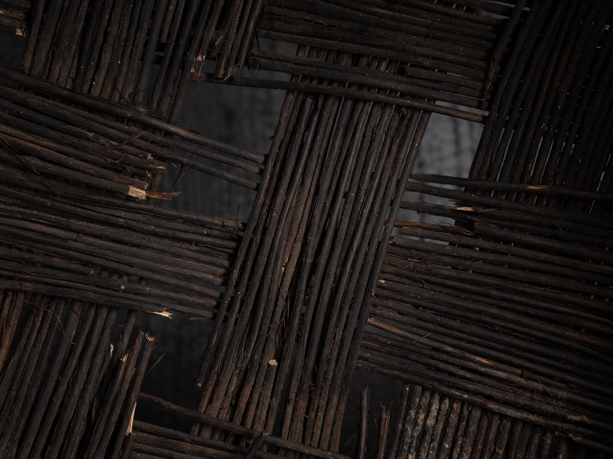 Sõim, panier clayette tressé en osier, Estonie (XIXe siècle)..Sõim, woven wicker harvest basket, Estonia (19th century)