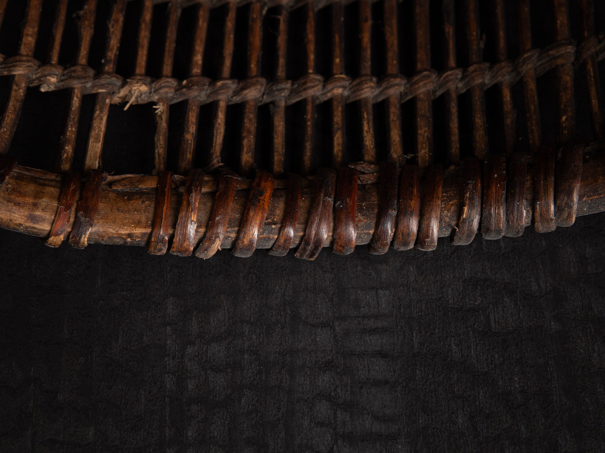 Sõim, panier clayette tressé en osier, Estonie (XIXe siècle)..Sõim, woven wicker harvest basket, Estonia (19th century)