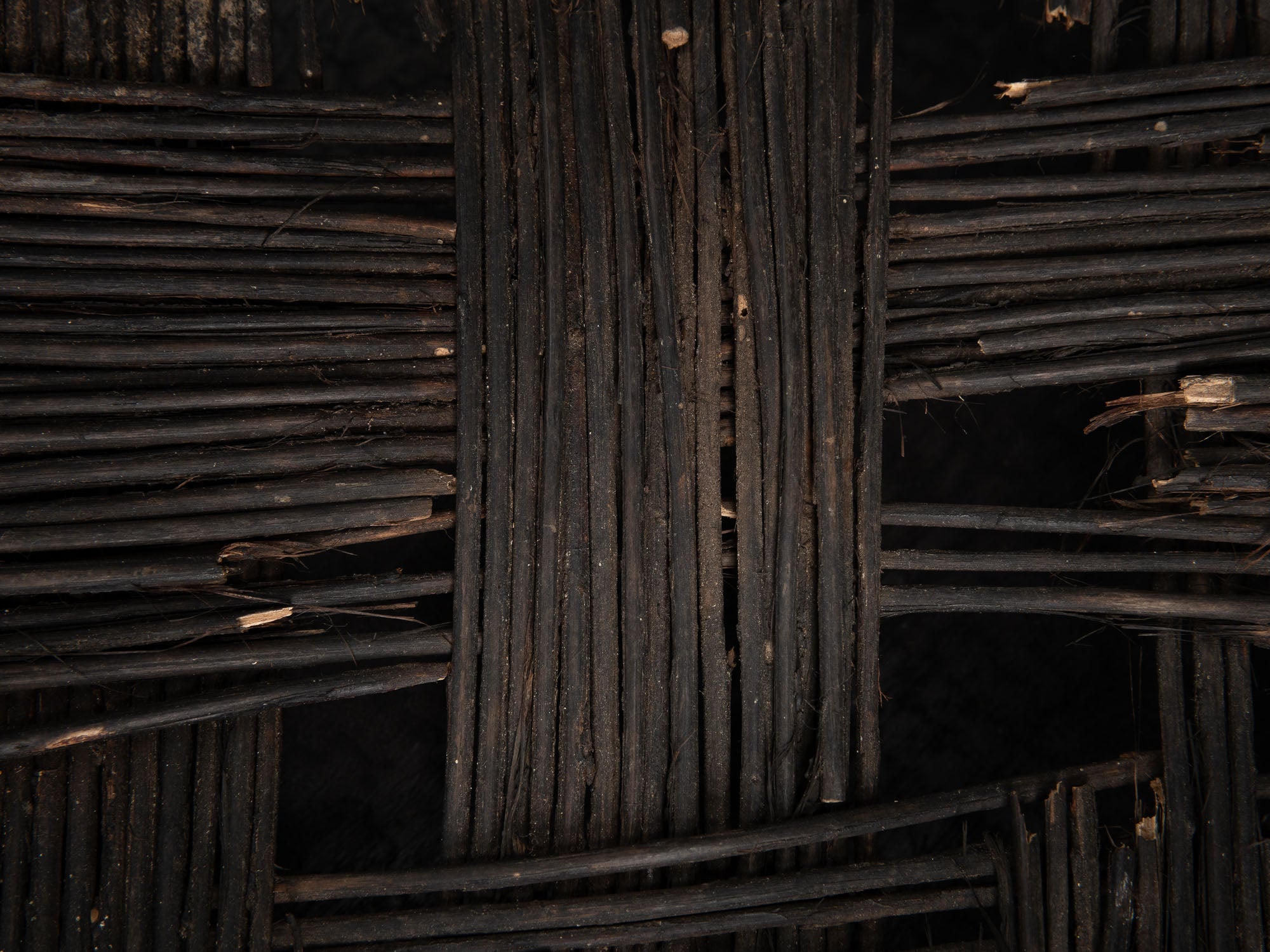 Sõim, panier clayette tressé en osier, Estonie (XIXe siècle)..Sõim, woven wicker harvest basket, Estonia (19th century)