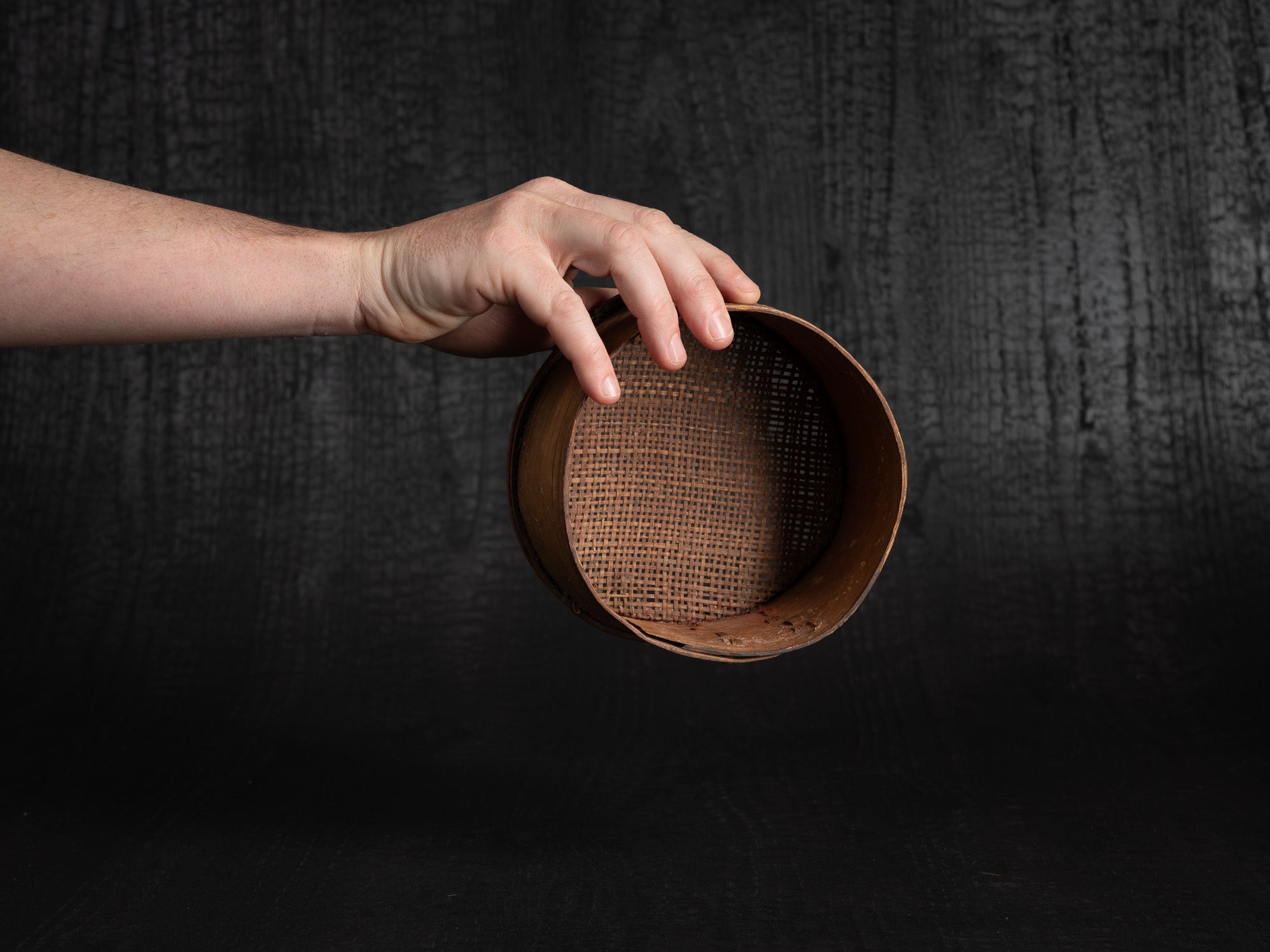 Sõel, petit tamis domestique, Estonie (fin du XVIIIe)..Sõel, small domestic sieve, Estonia (late 18th century)