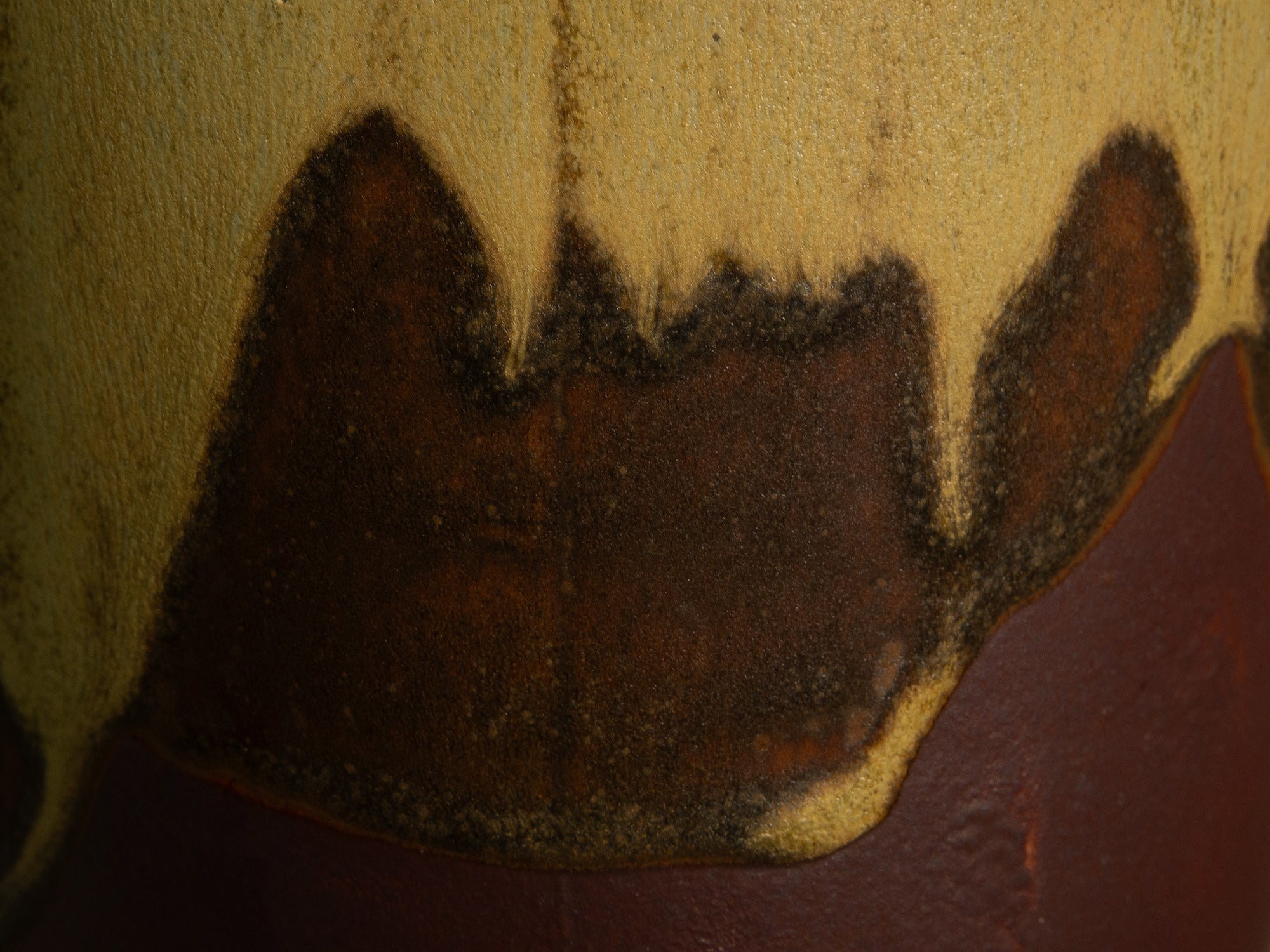 Vase‑bouteille en grès émaillé par Jean Cacheleux à Saint Amand en Puisaye, France (vers 1985)..Glazed stoneware vase by Jean Cacheleux à Saint Amand en Puisaye, France (circa 1985)