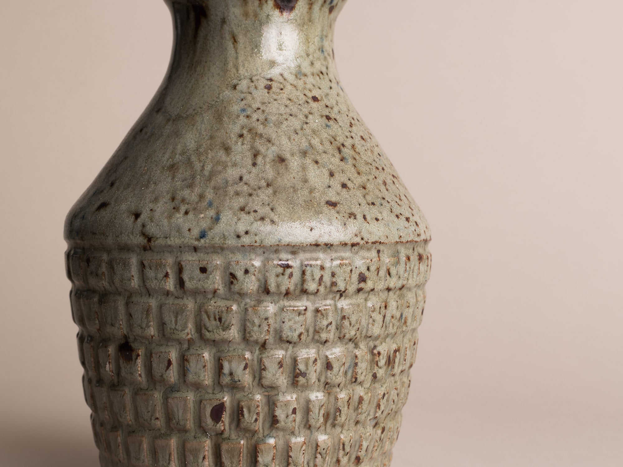 Rare vase en grès de Robert Picault, France (vers 1960)..Rare stoneware vase by Robert Picault, France (circa 1960)