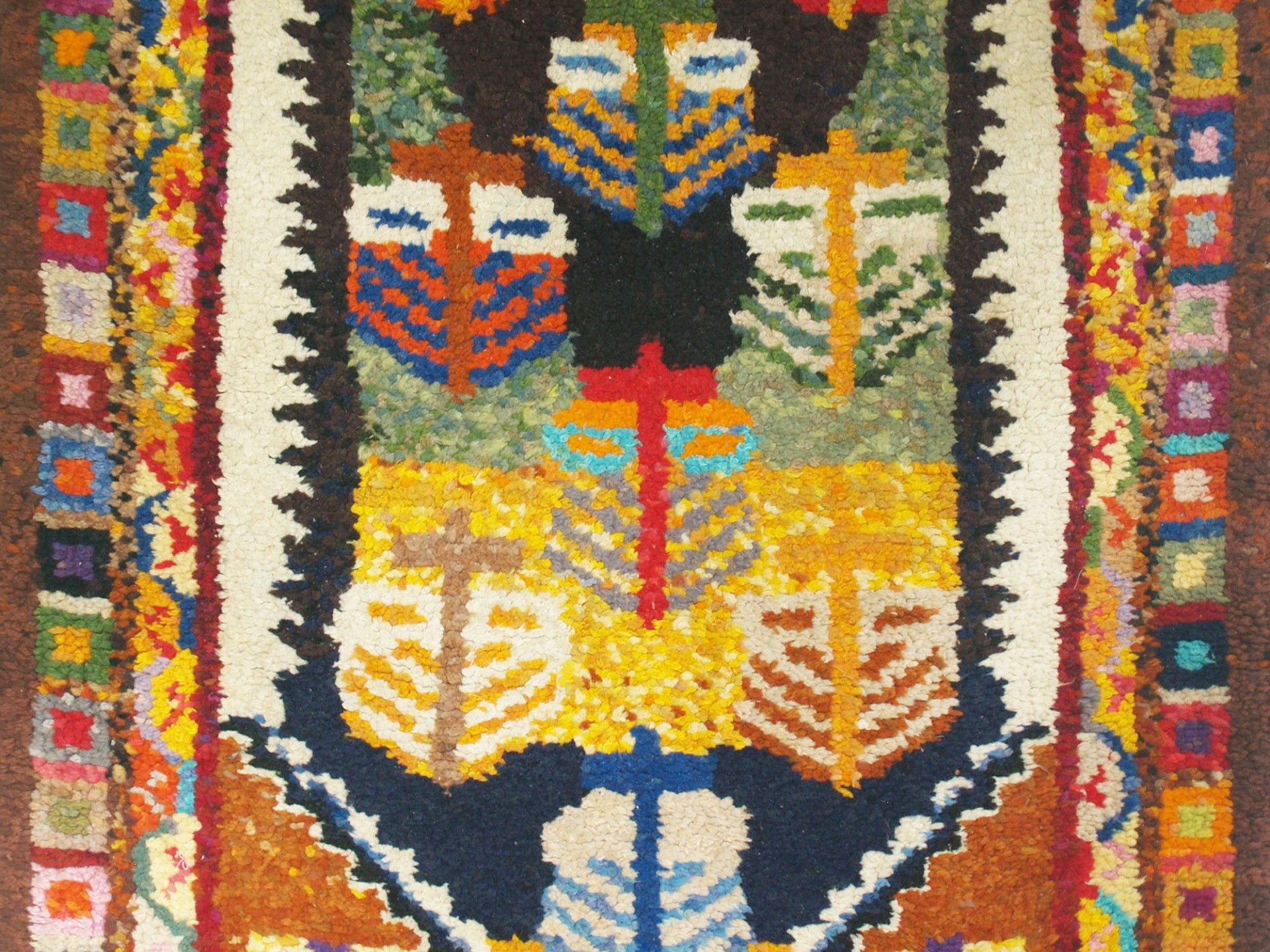 Tapisserie / Tapis Konya en laine d'Anatolie, Turquie (vers 1930-50)..Anatolian Konya tapestry, Turkey (mid XXth c.)