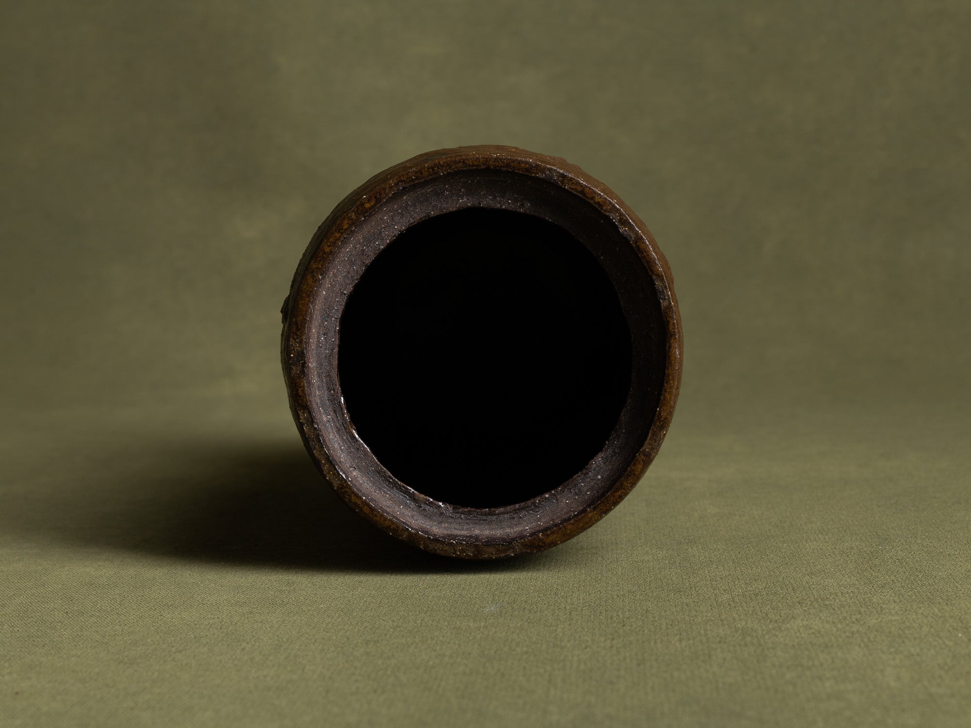 Mizusashi, pot couvert à eau, Japon (ère Shōwa)..Seto ware water pot Mizusashi , Japan (Shōwa era)
