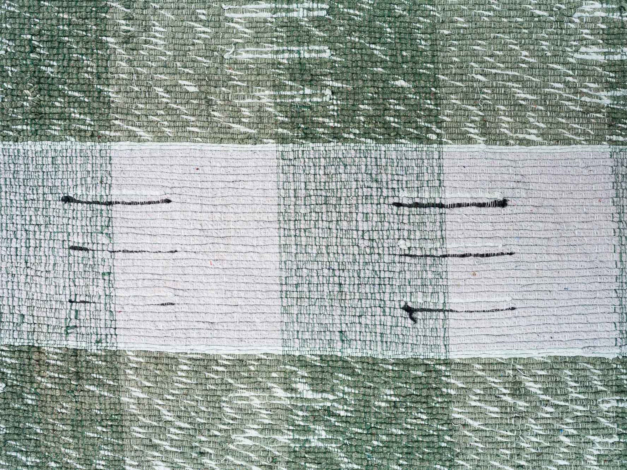 Tapis / Tapisserie Trasmatta en coton, Suède (vers 1930-50)..Trasmatta cotton rug or wall tapestry, Sweden (ca. 1930-50)